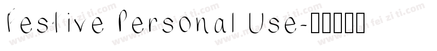 Festive Personal Use字体转换